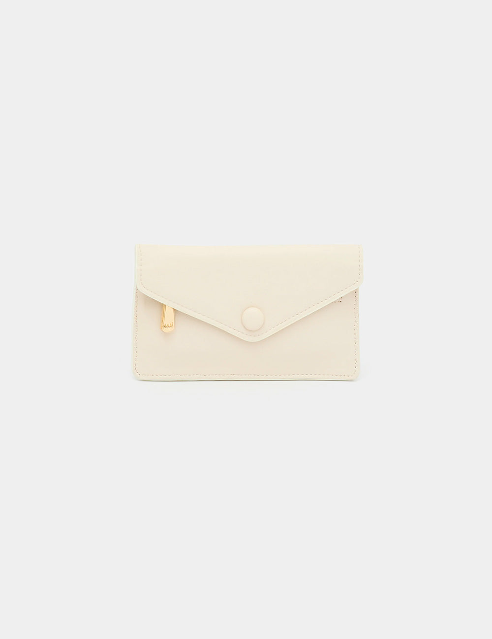 Portafoglio Nalì Toledo Crema in pelle chiara con zip oro