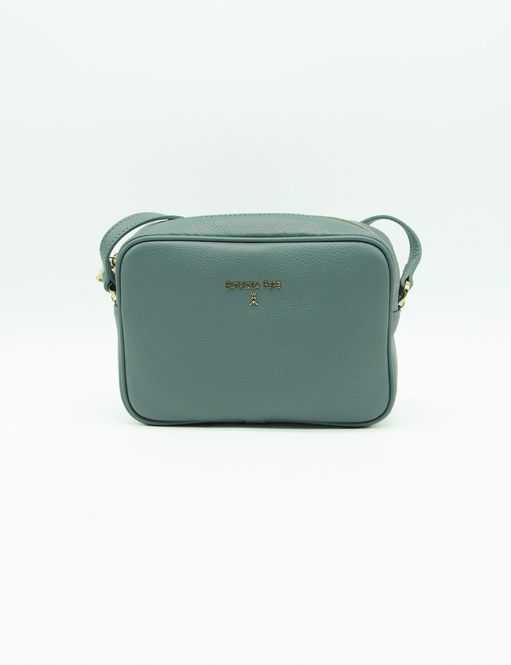 Borsa a tracolla Patrizia Pepe Camera New Urban Verde in pelle verde ardesia elegante