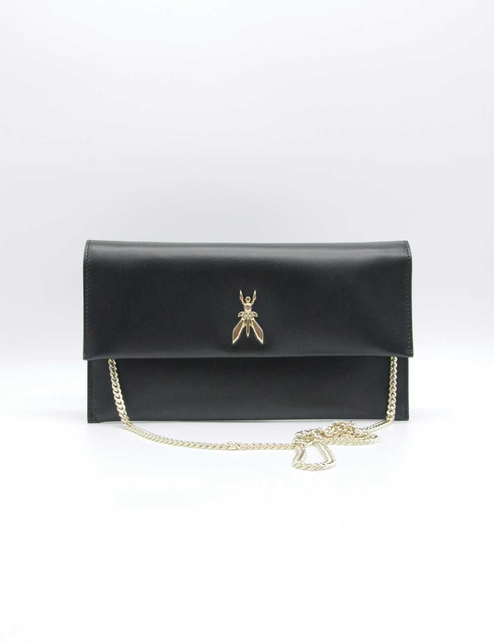 Patrizia Pepe Pochette Fly Black Light Gold