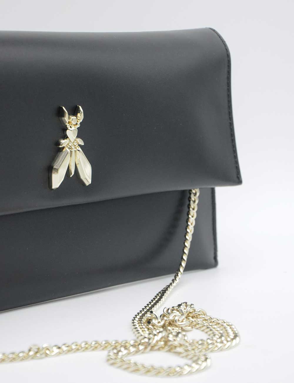 Patrizia Pepe Pochette Fly Black Light Gold