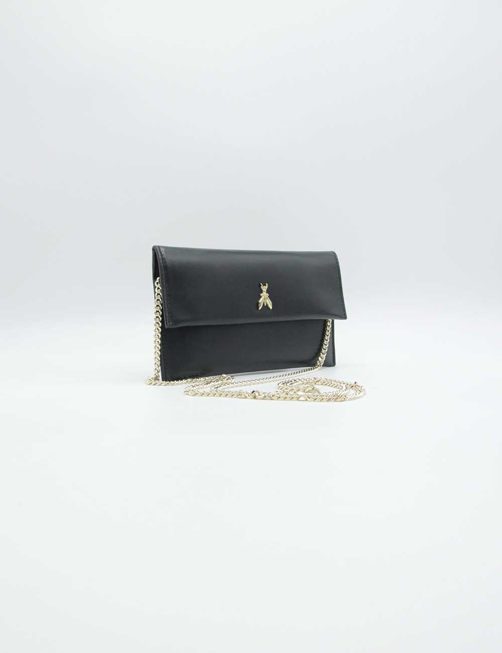 Patrizia Pepe Pochette Small Black Light Gold