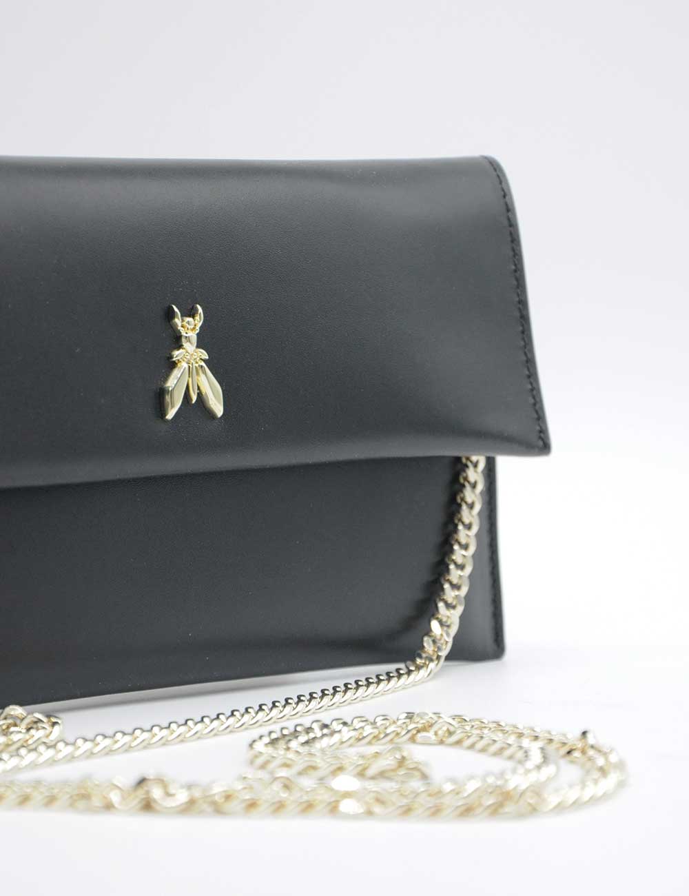 Patrizia Pepe Pochette Small Black Light Gold