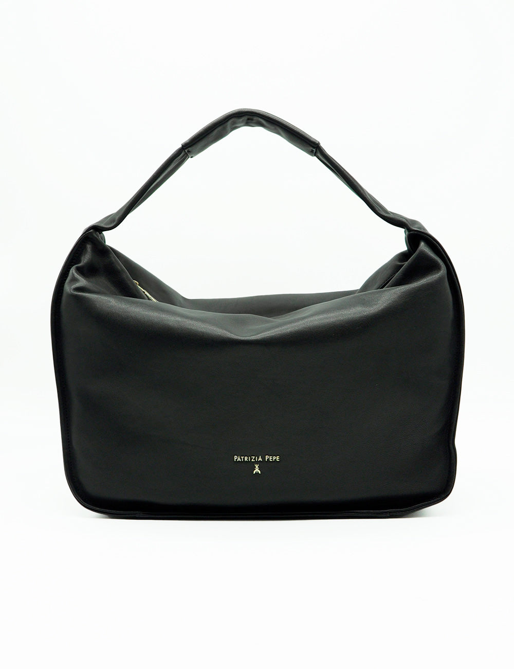 Borsa hobo grande Patrizia Pepe Contemporary nera minimalista