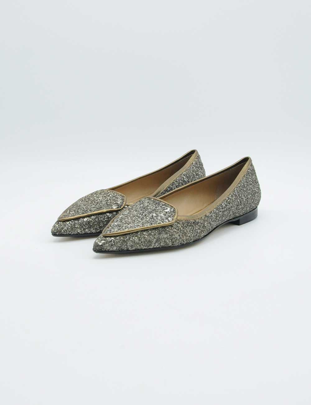 Prosperine Mocassino Glitter Bronzo