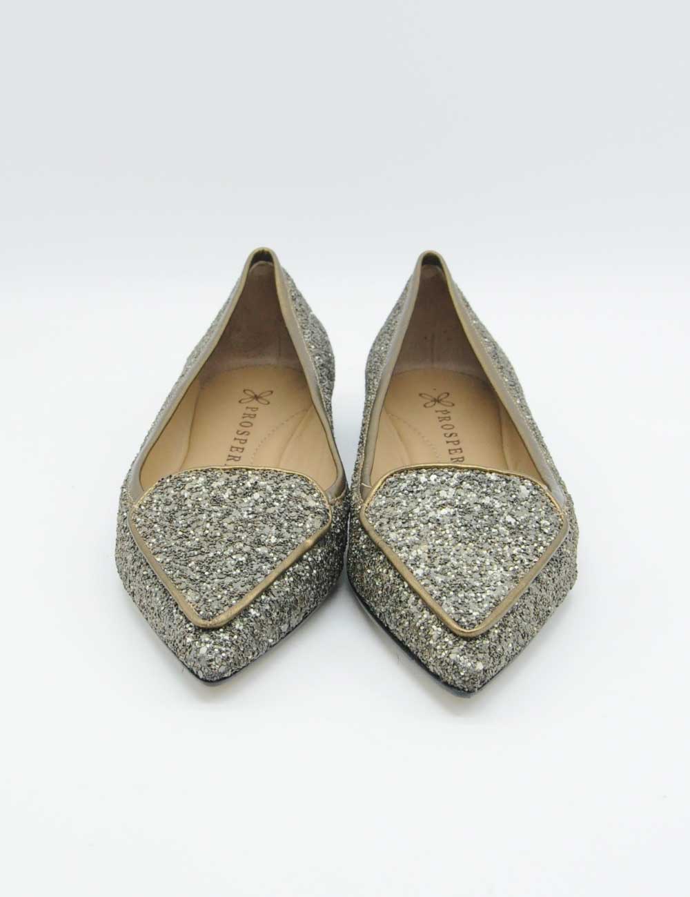 Prosperine Mocassino Glitter Bronzo