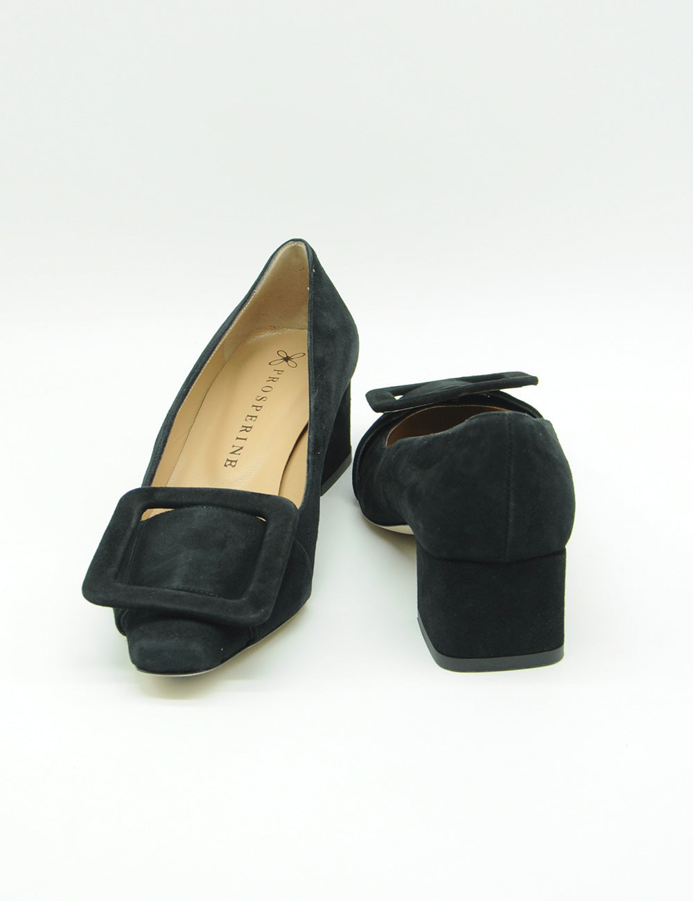 Prosperine Black Suede Décolleté