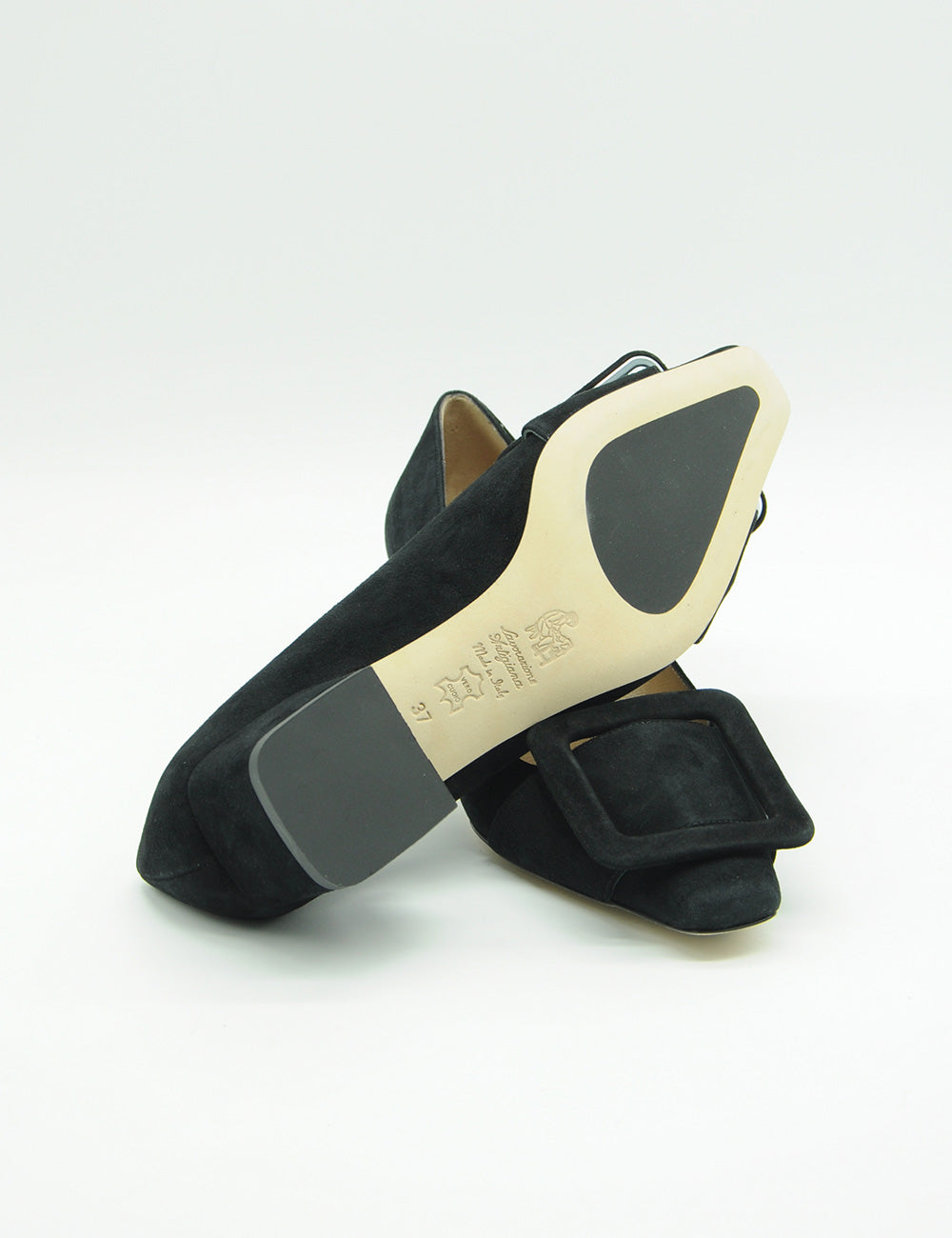 Prosperine Black Suede Décolleté