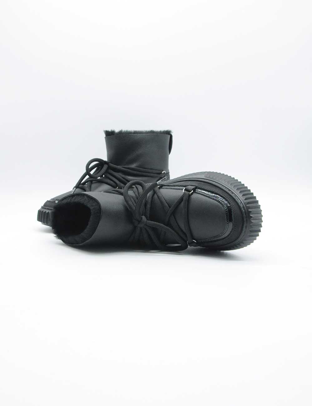 Voile Blanche Stivaletto Cortina Nero