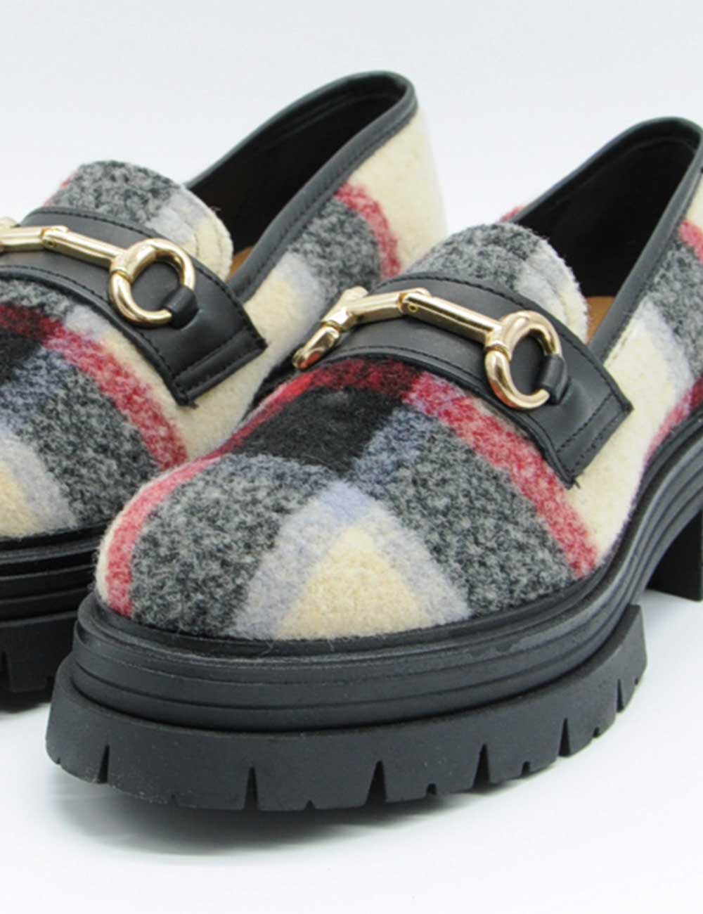 Les Tulipes Mocassino Tartan