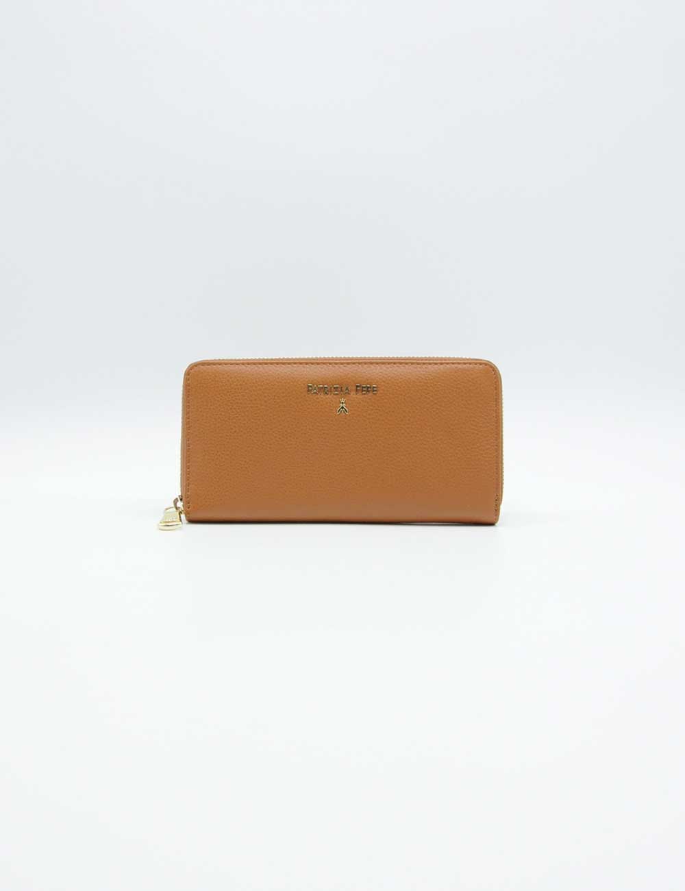 Patrizia Pepe Portafogli Zip Around Cuoio