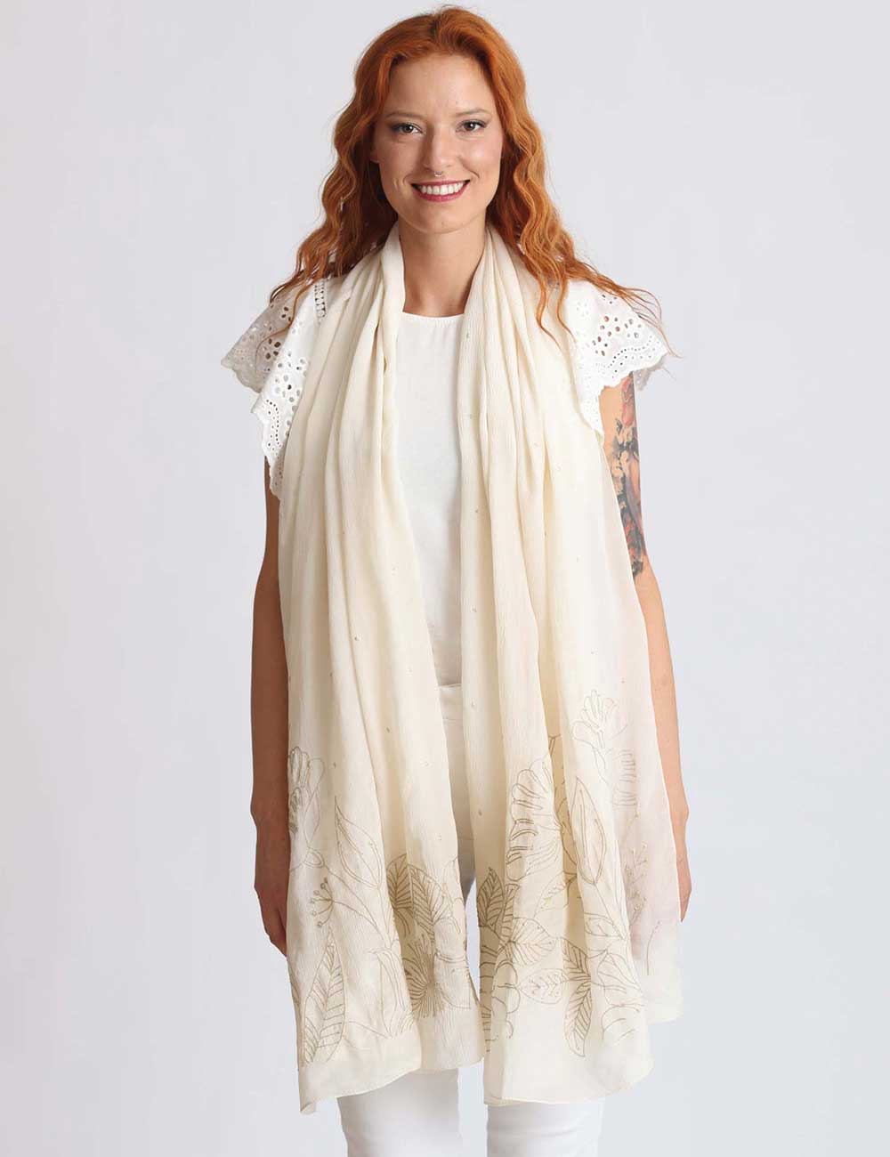 Pyaar Hibiscus Scarf