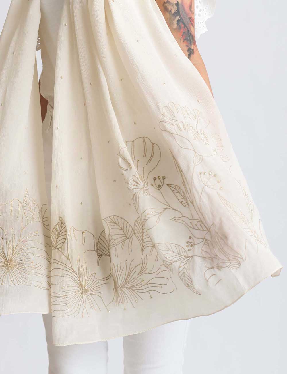 Pyaar Hibiscus Scarf