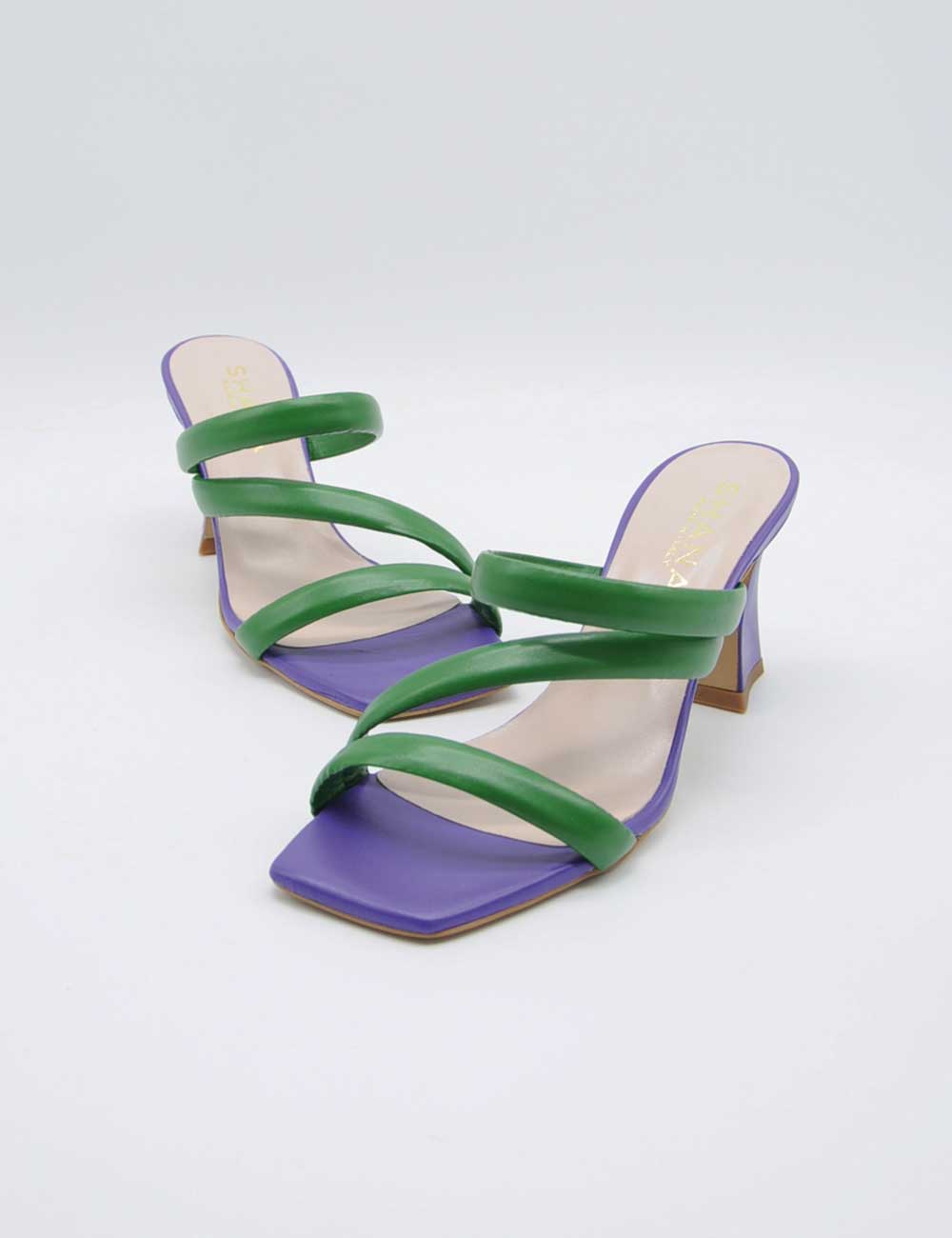 Shana Sandalo Verde e Viola