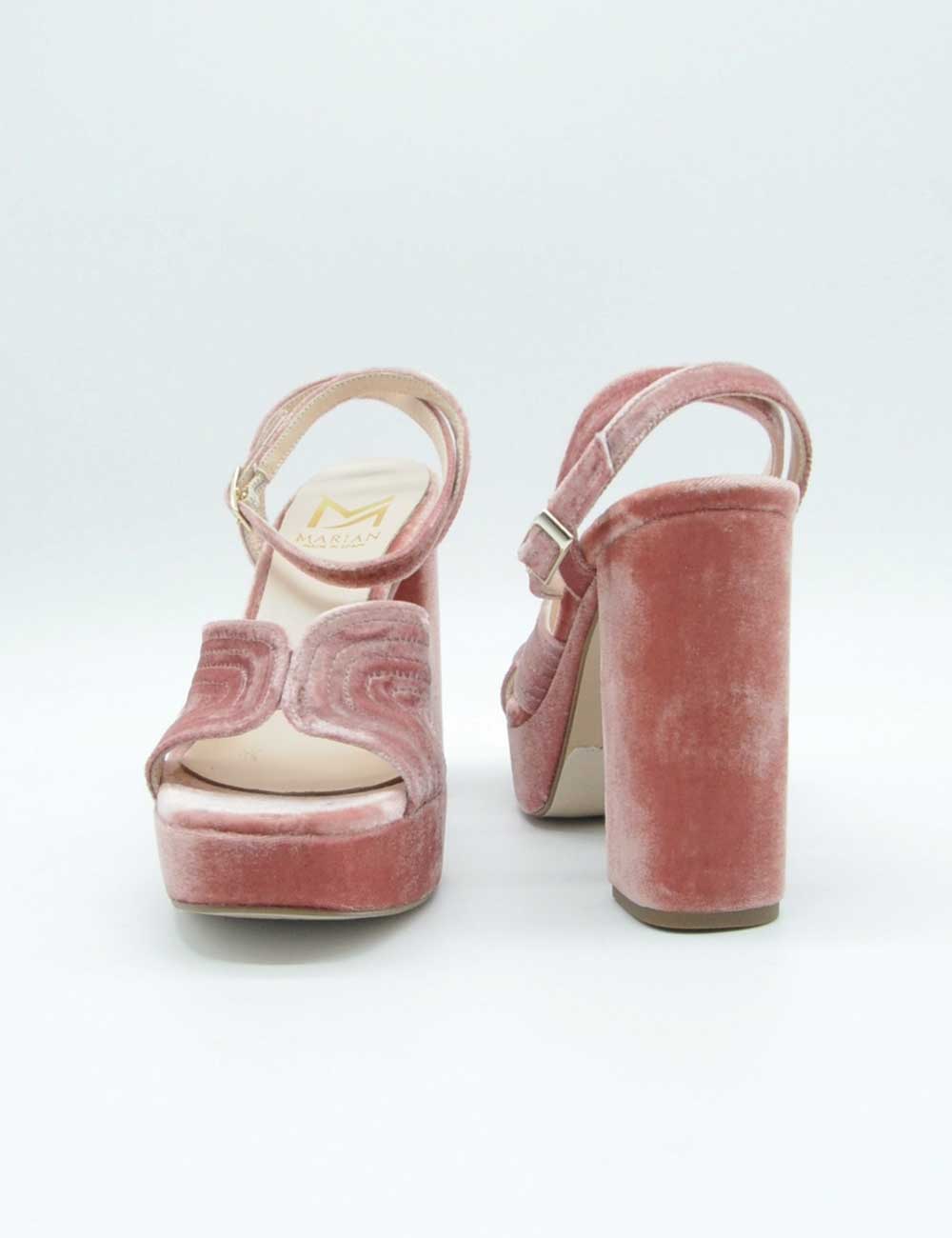 Marian Sandalo Platform Rosa Antico