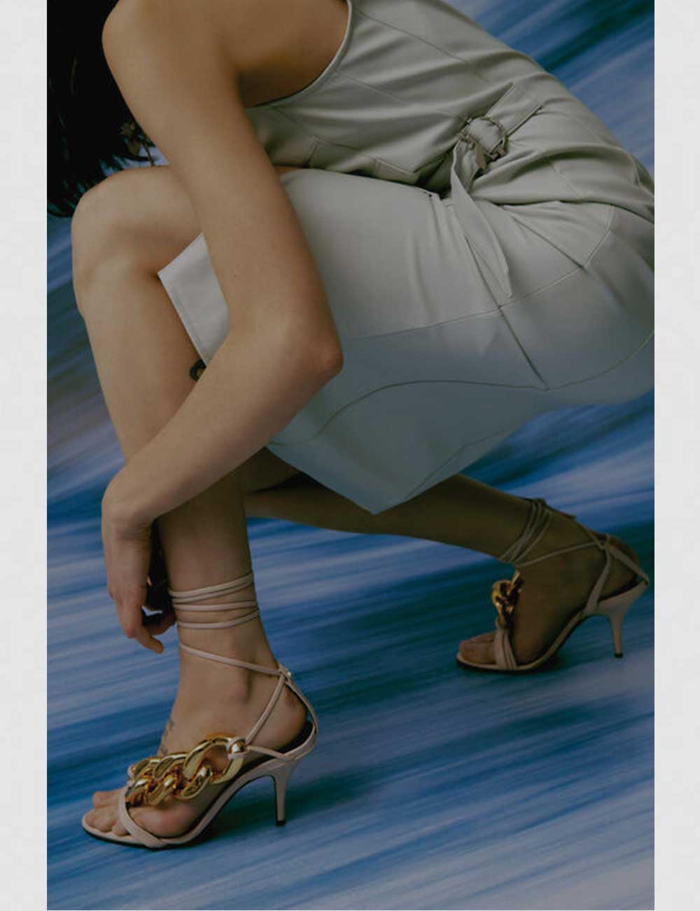 Patrizia Pepe Pink Maxichain Sandal