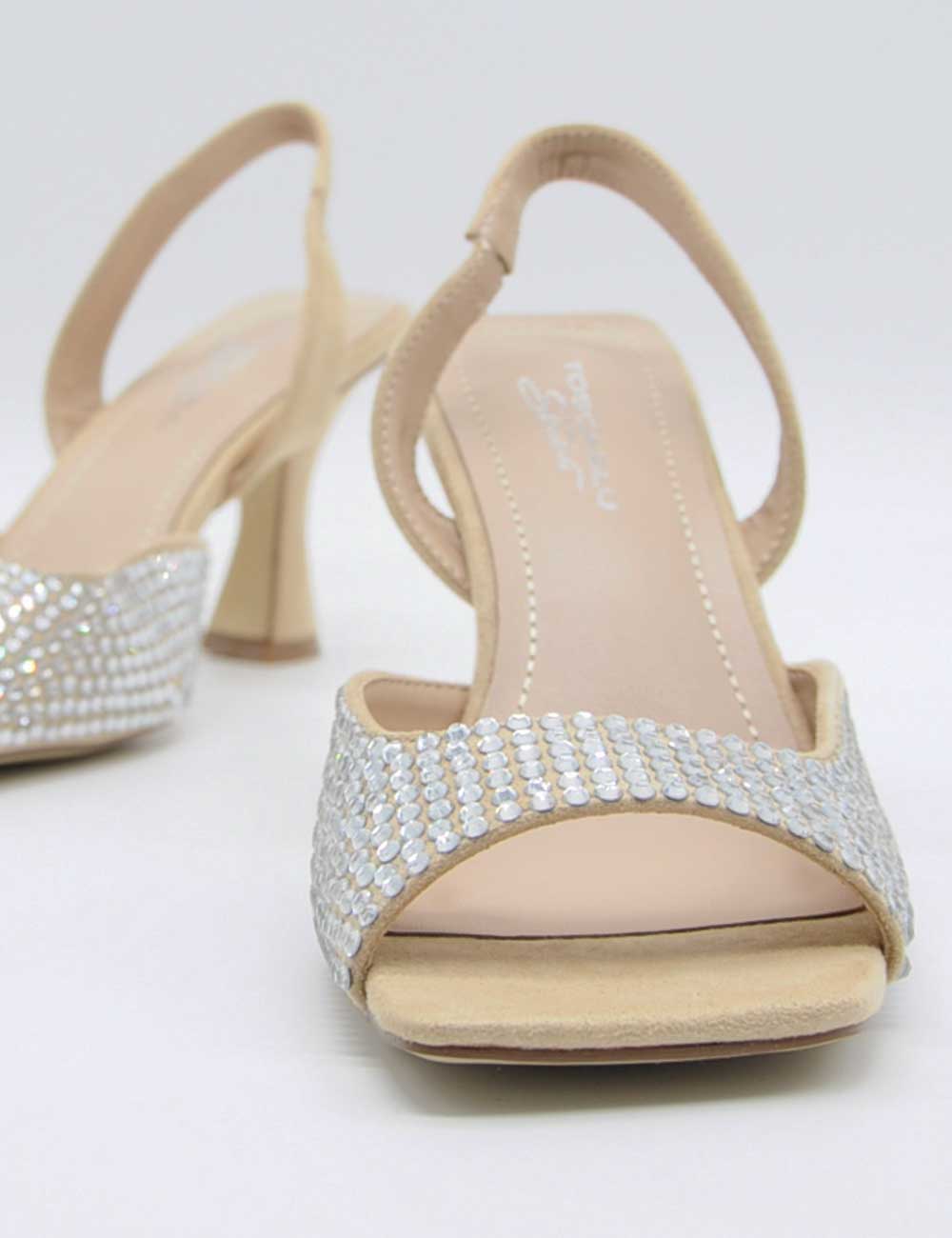 Sandale Tosca Bleu Sable Strass