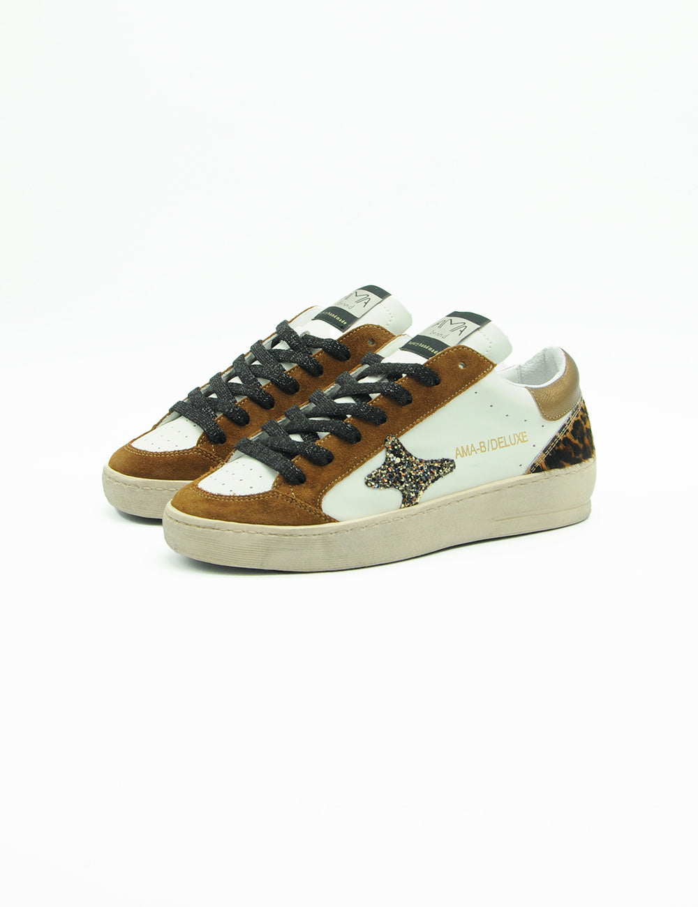 Ama Brand Sneakers White Coffee