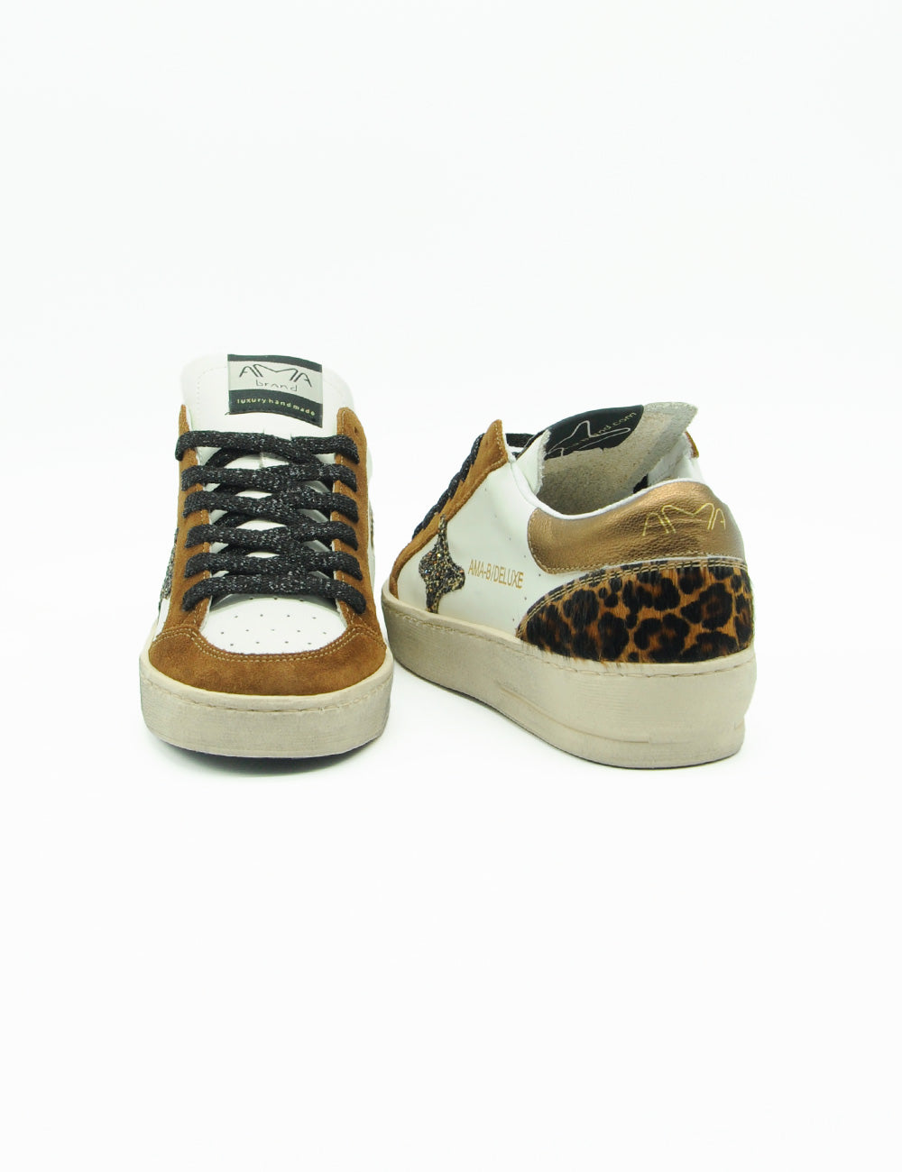 Ama Brand Sneakers White Coffee