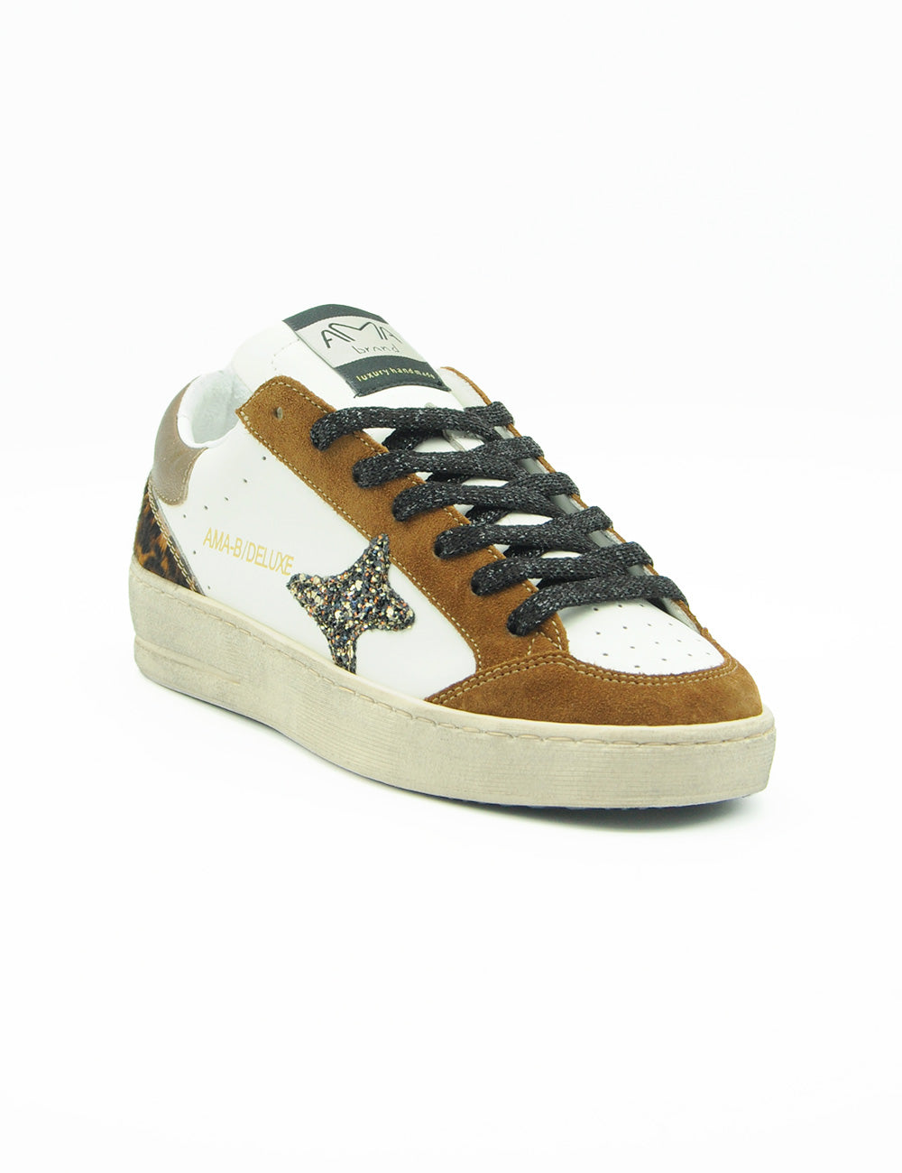 Ama Brand Sneakers White Coffee