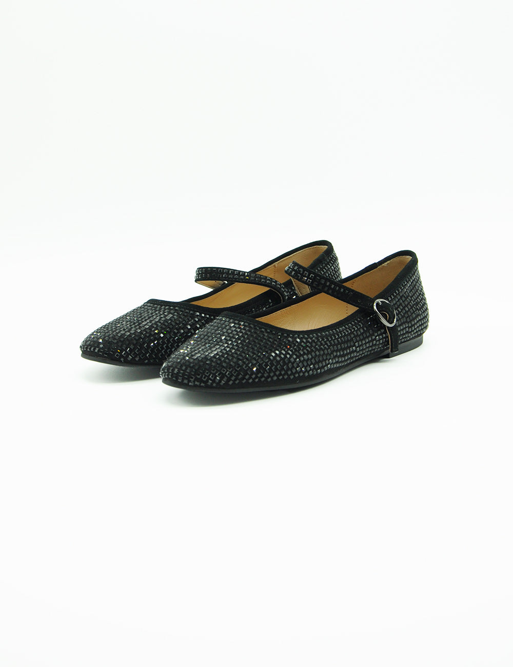 Alma en Pena Ballerina Suede Nera