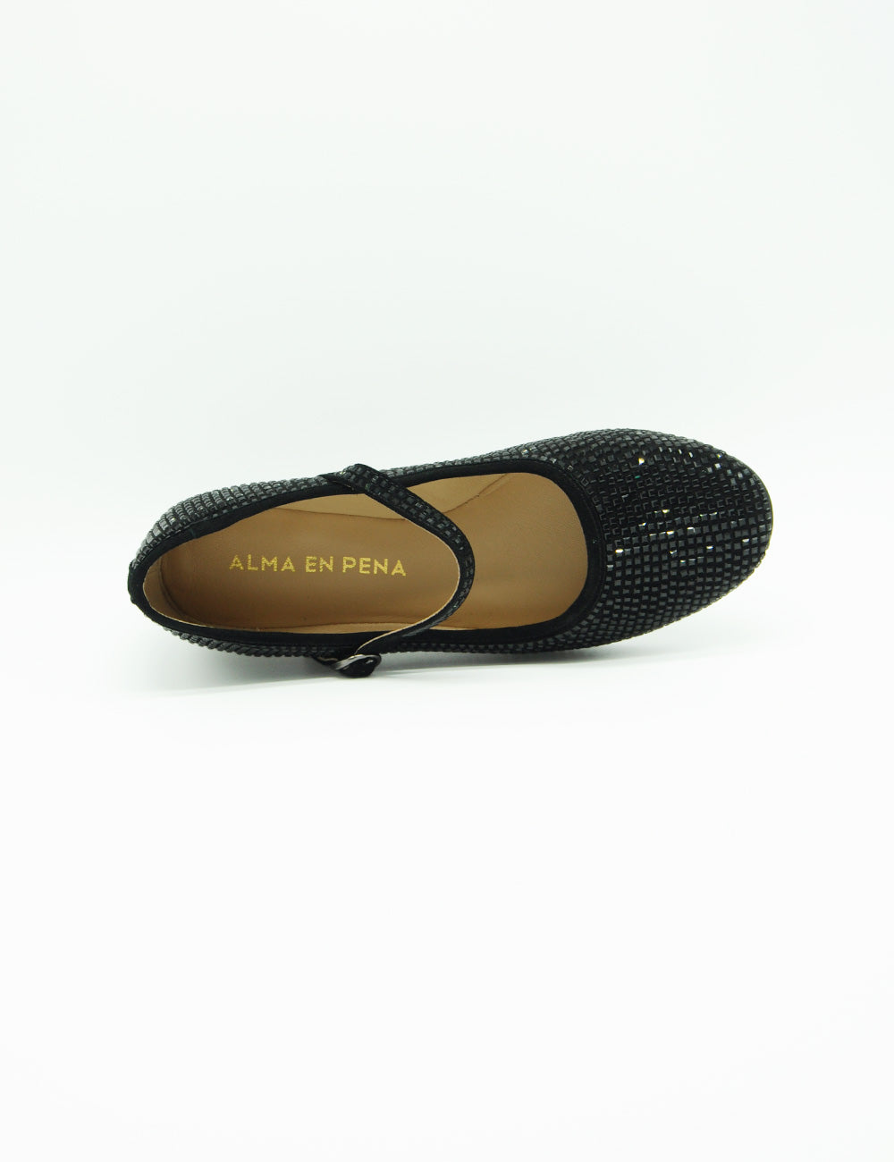 Alma en Pena Ballerina Suede Nera