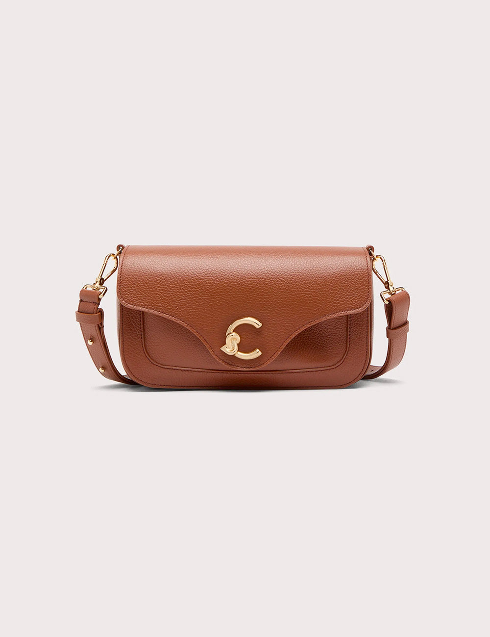 Coccinelle Tracolla C-Me Media Cognac