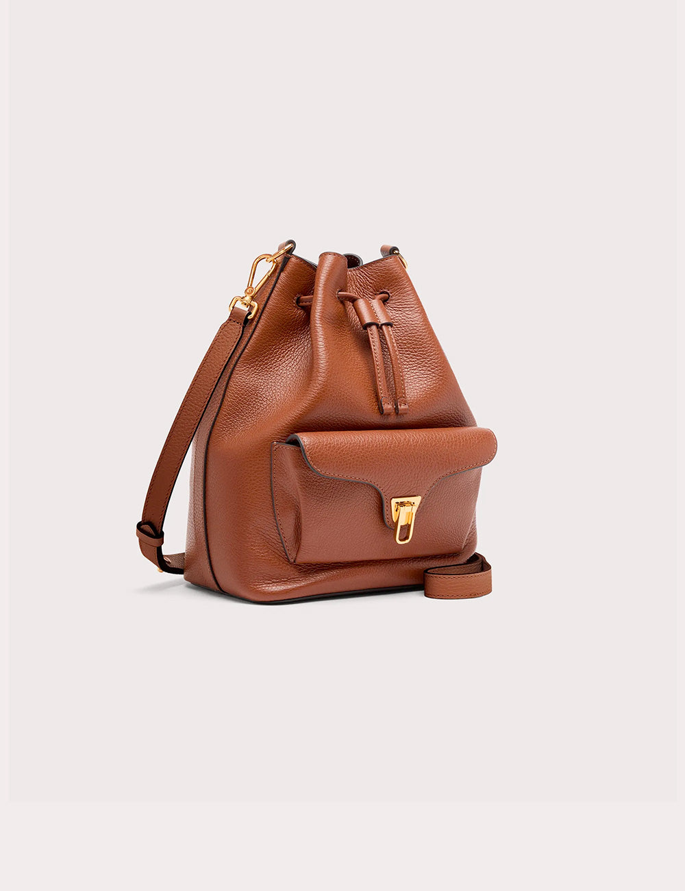 Coccinelle Secchiello Beat Medium Cognac
