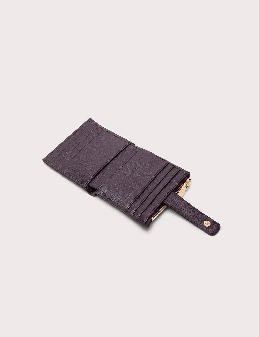 Coccinelle Portafoglio Metallic Soft Small Prune