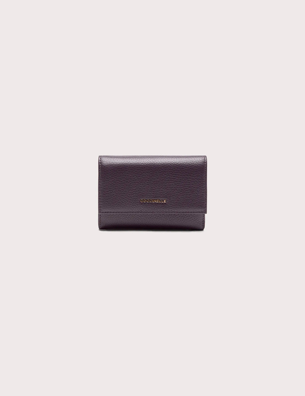 Coccinelle Portafoglio Metallic Soft Medium Prune
