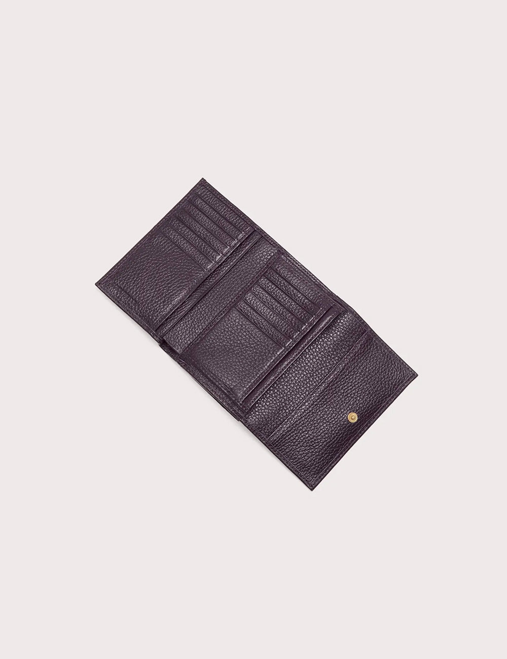 Coccinelle Portafoglio Metallic Soft Medium Prune