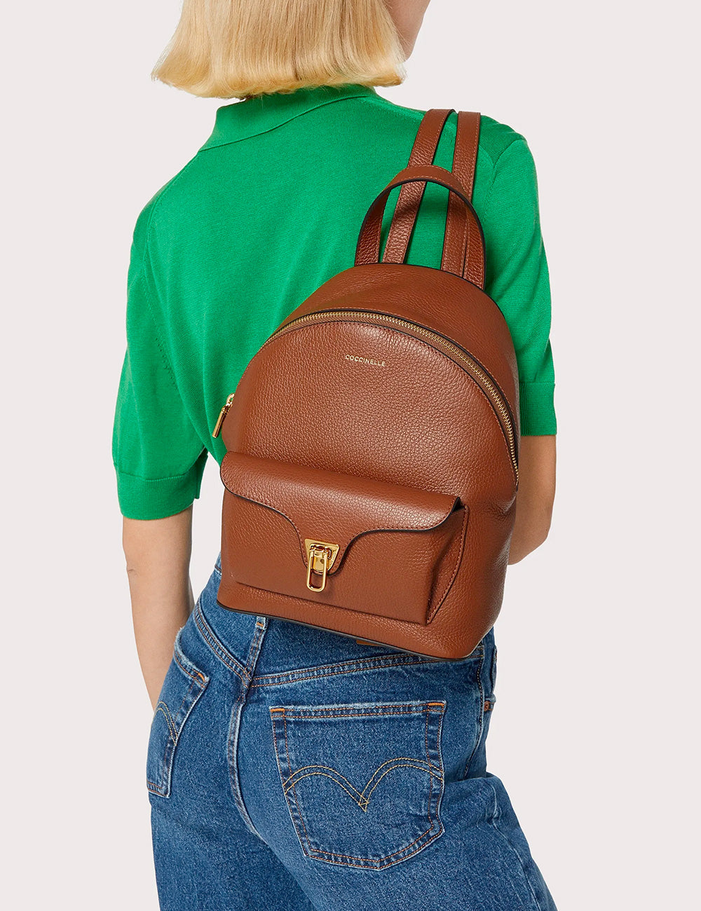 Coccinelle Zaino Beat Small Cognac