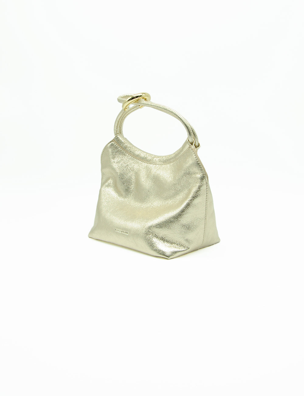 Borsa Coccinelle Finn Pouch Small in oro pallido elegante