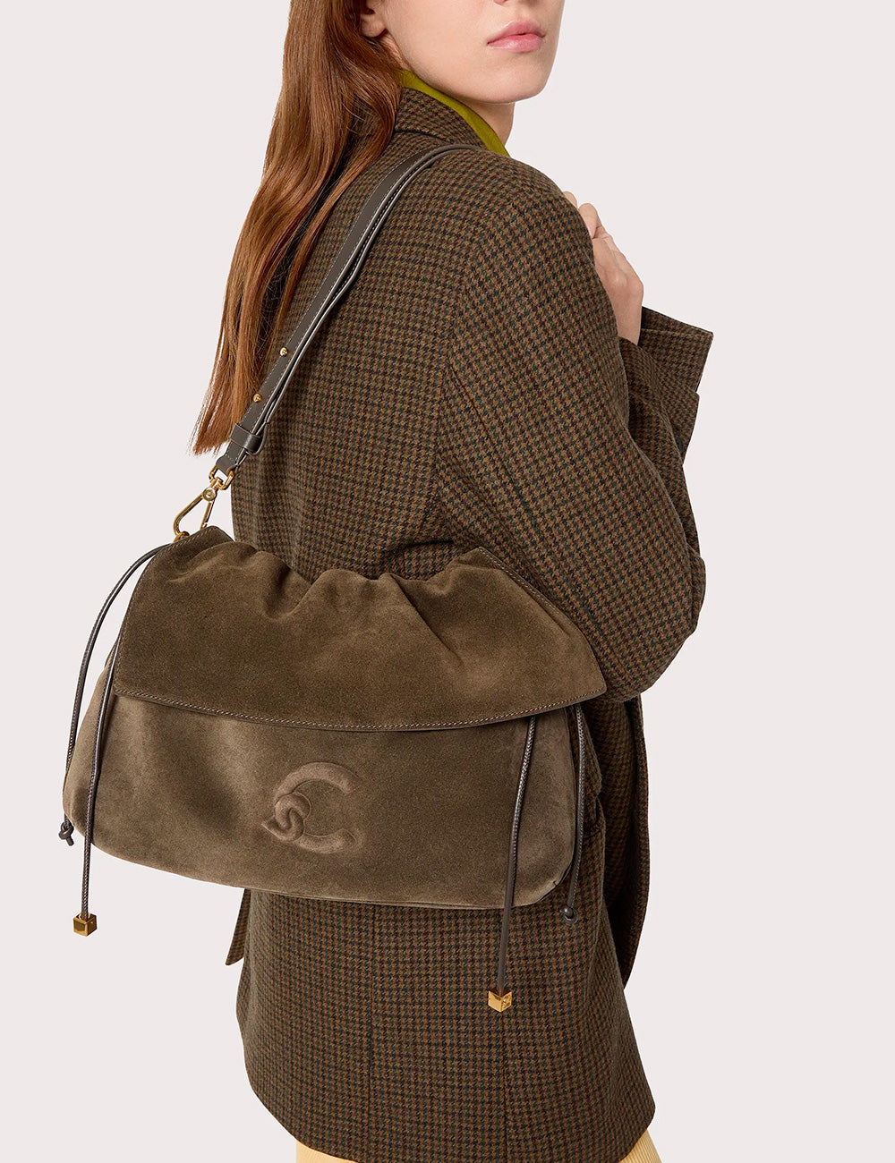 Coccinelle Lidia Suede Small Fango