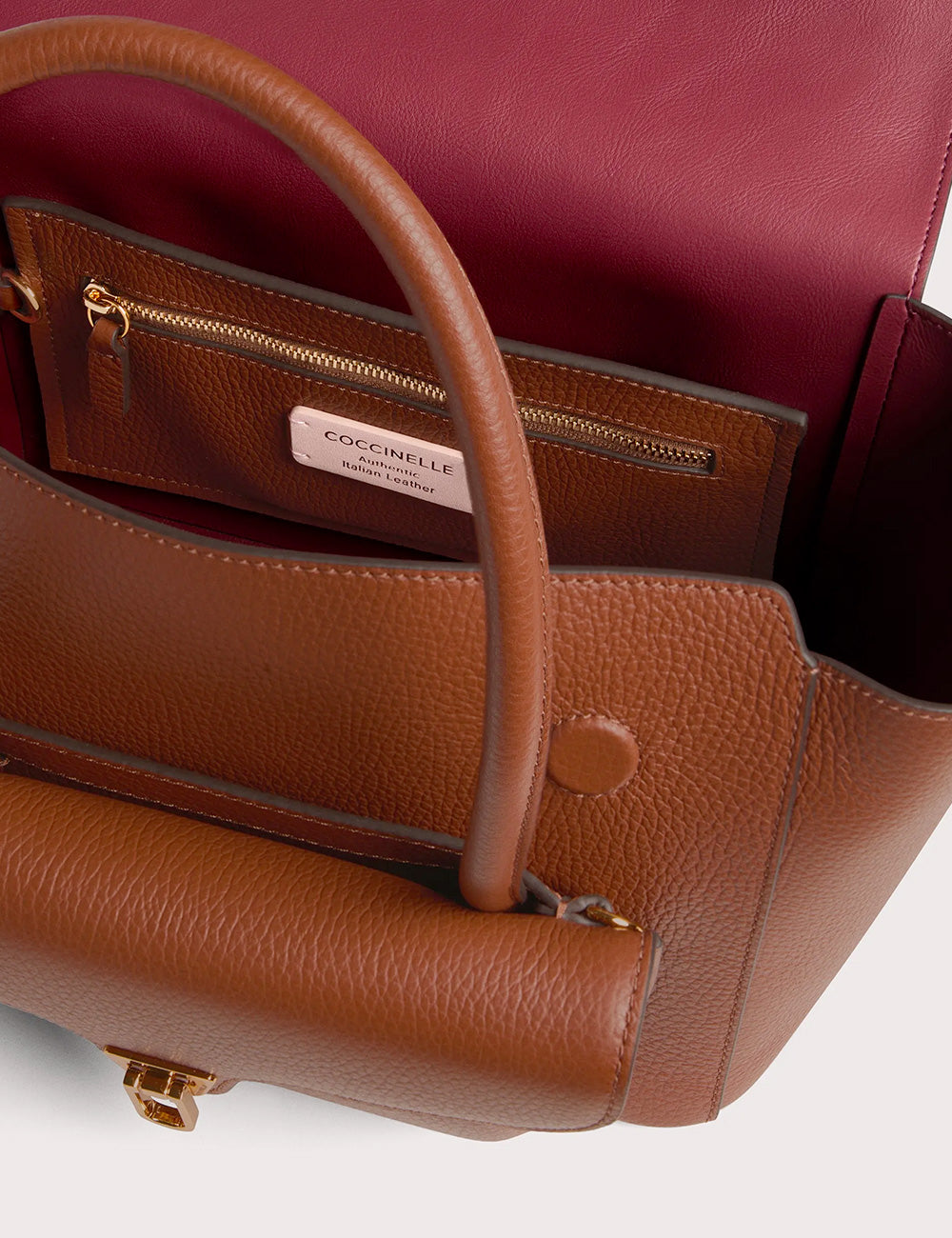 Coccinelle Double Beat Medium Cognac