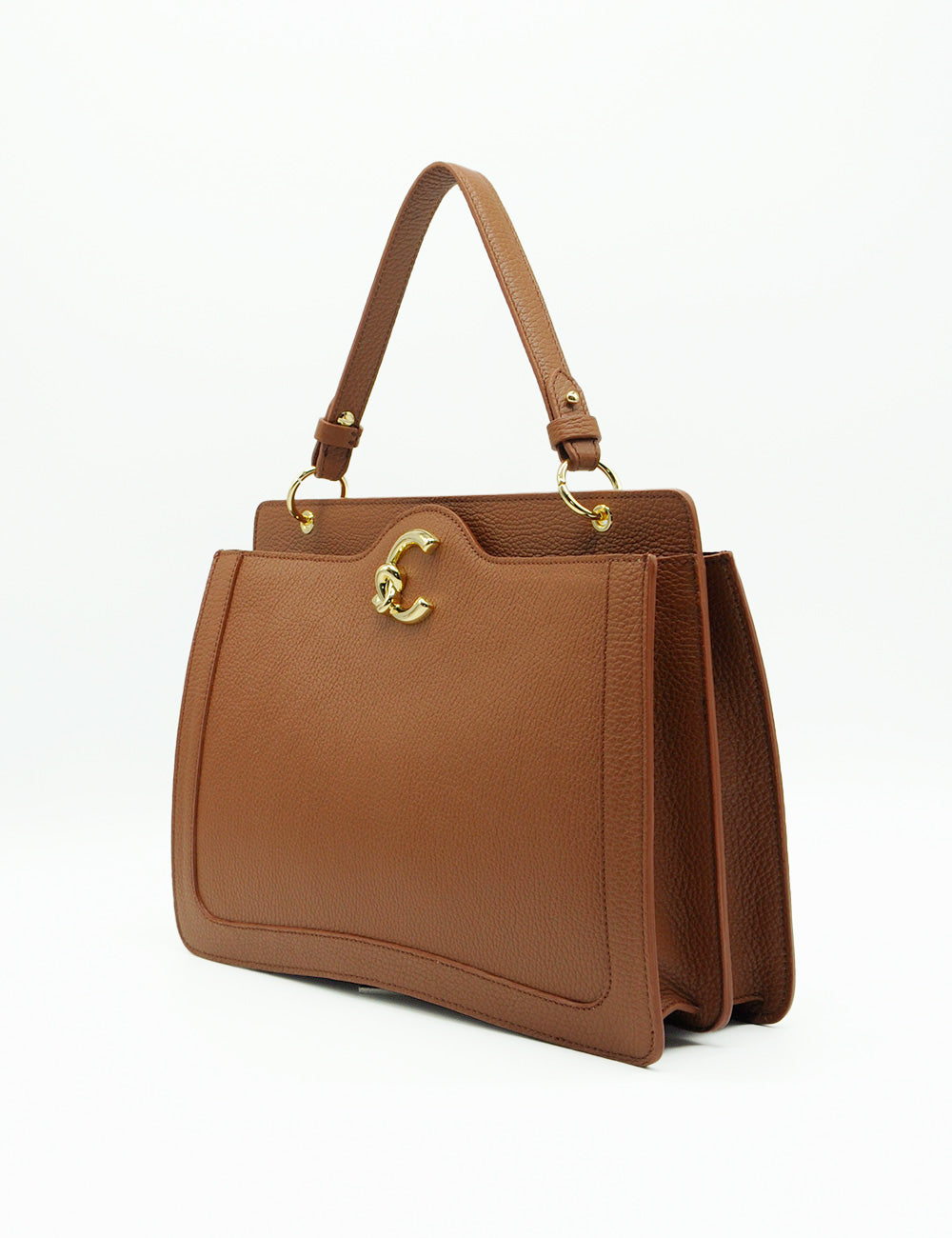 Coccinelle A Mano C-Me Large Cognac