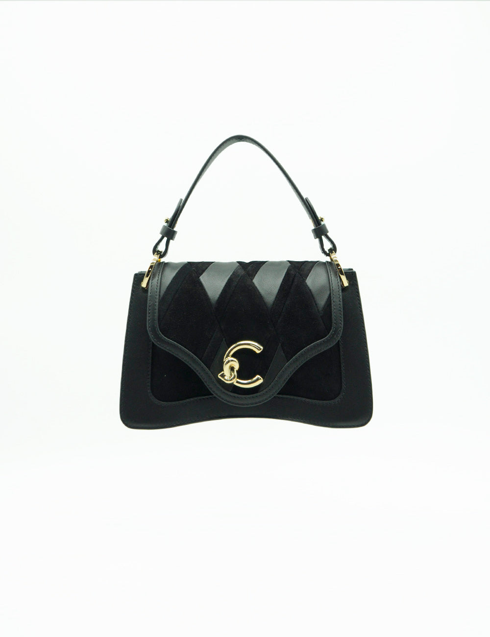 Coccinelle A Mano C-Me Suede Media Noir