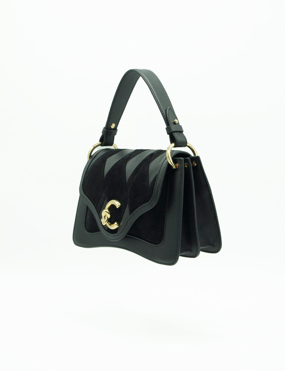 Coccinelle A Mano C-Me Suede Media Noir
