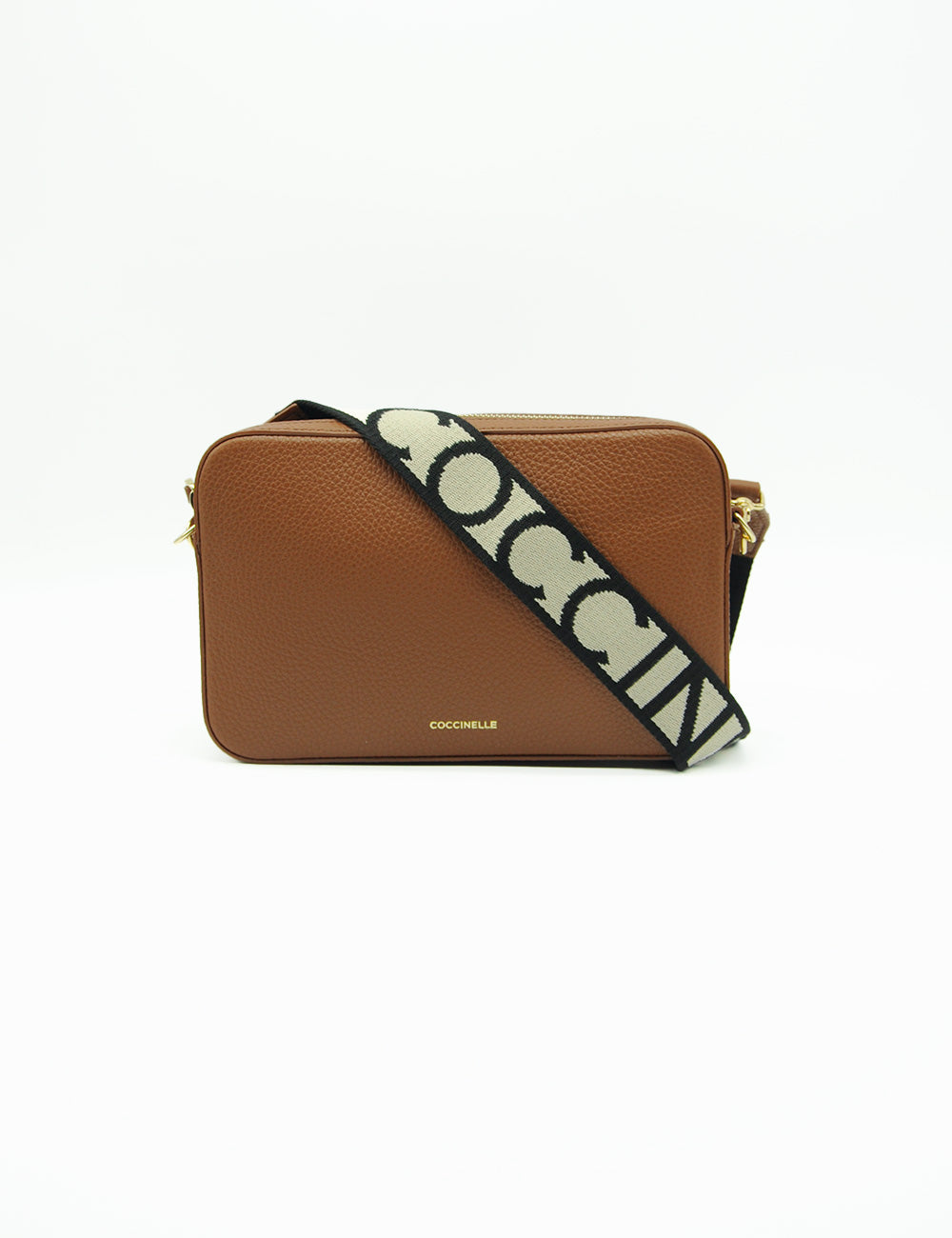 Coccinelle Tracolla Tebe Mini Cognac