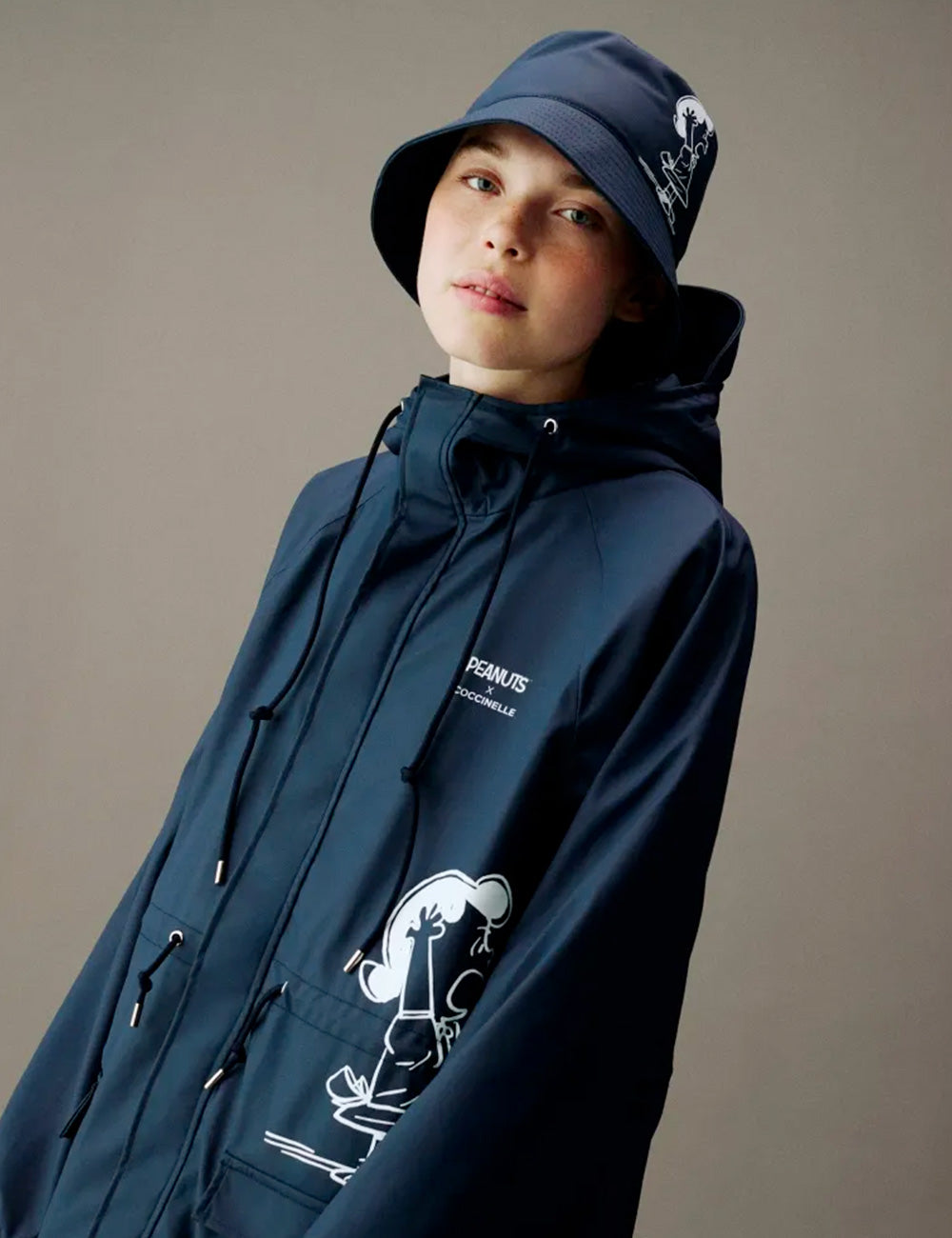 Coccinelle Impermeabile Peanuts Midnight Blue