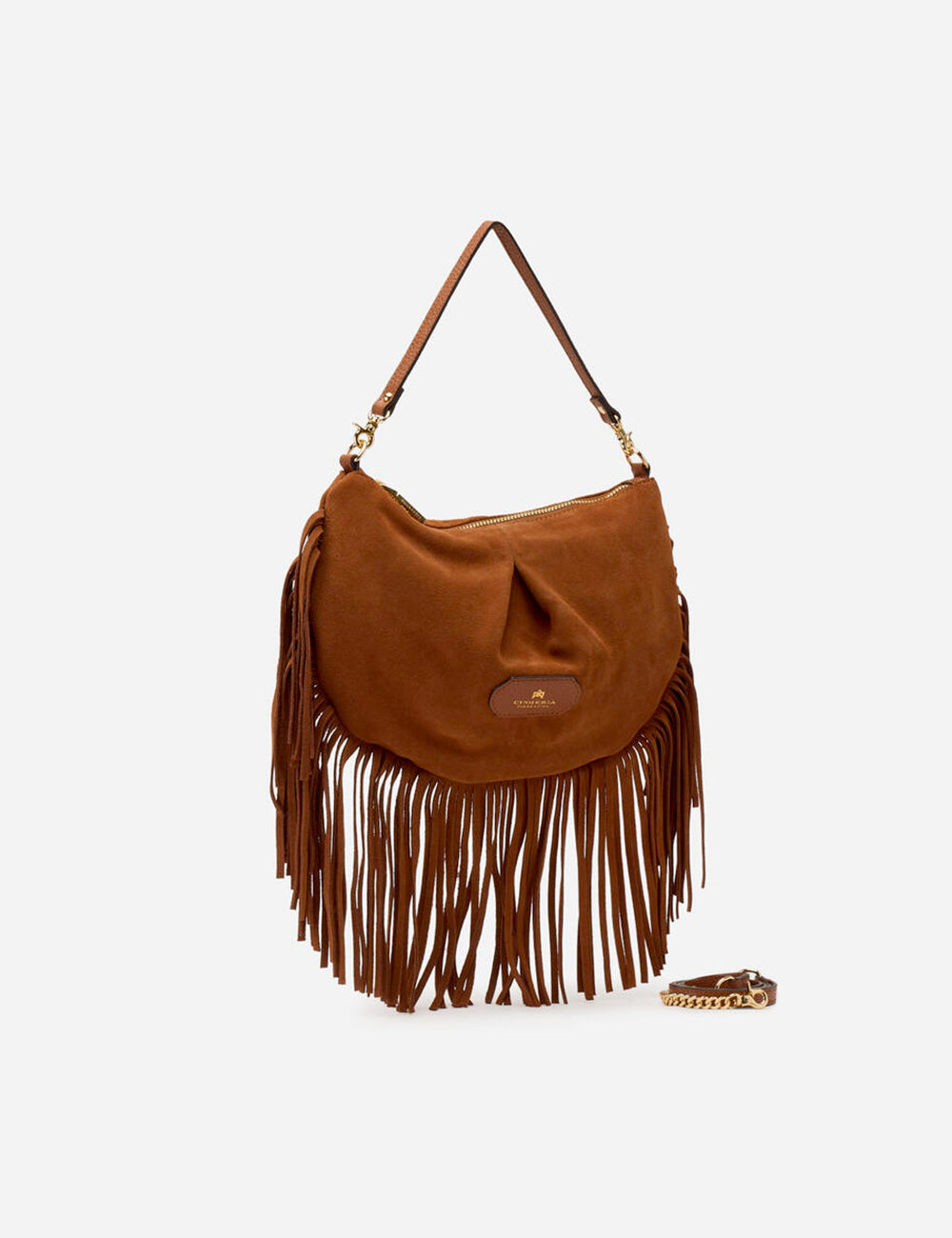 Cuoieria Fiorentina Mini Pouch Emma Folk Caramel