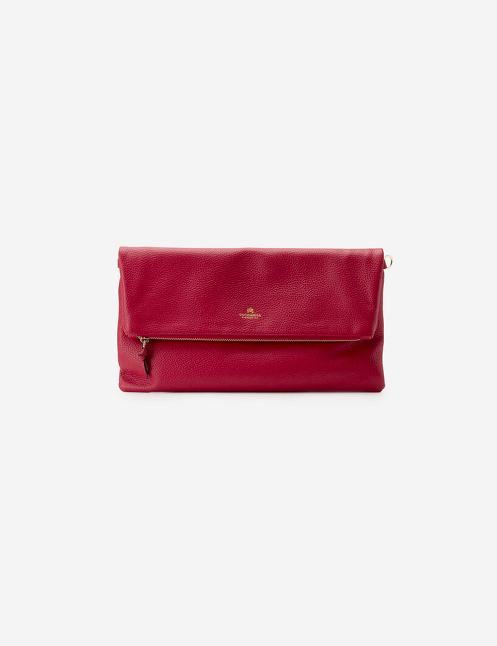 Cuoieria Fiorentina Velvet Flap Bag Cherry
