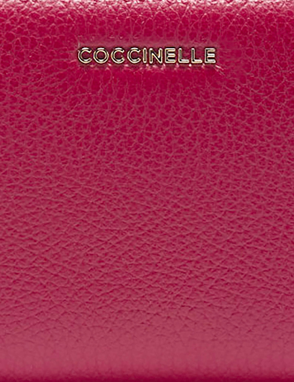 Coccinelle Portafogli Metallic Soft Zip Sangria