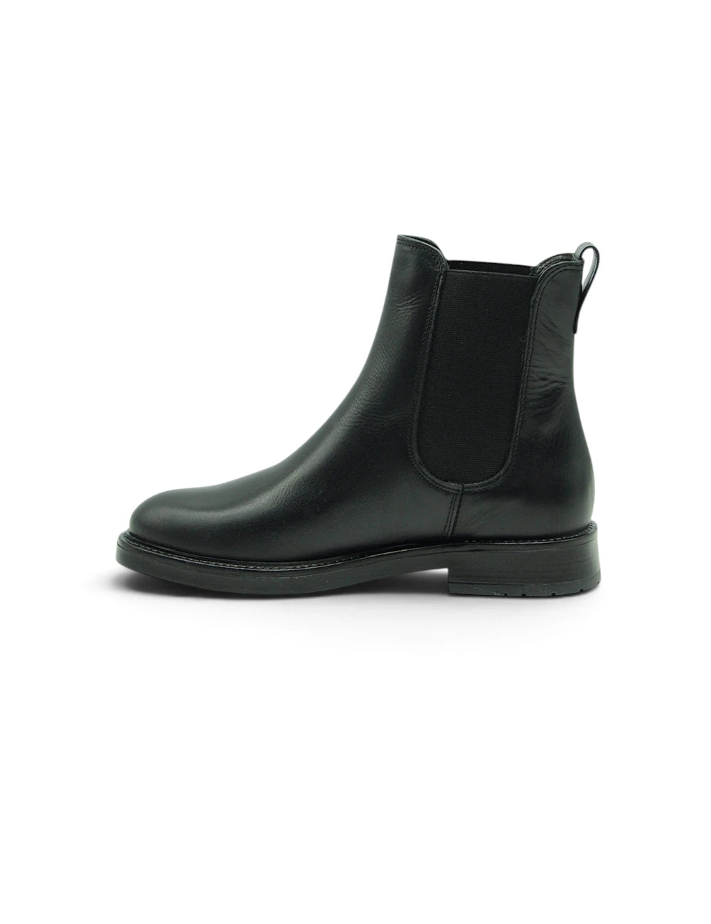 Sandaletto marrone in pelle scamosciata dei colli chelsea nero con lacci grigio scuro e suola in gomma beige chiaro