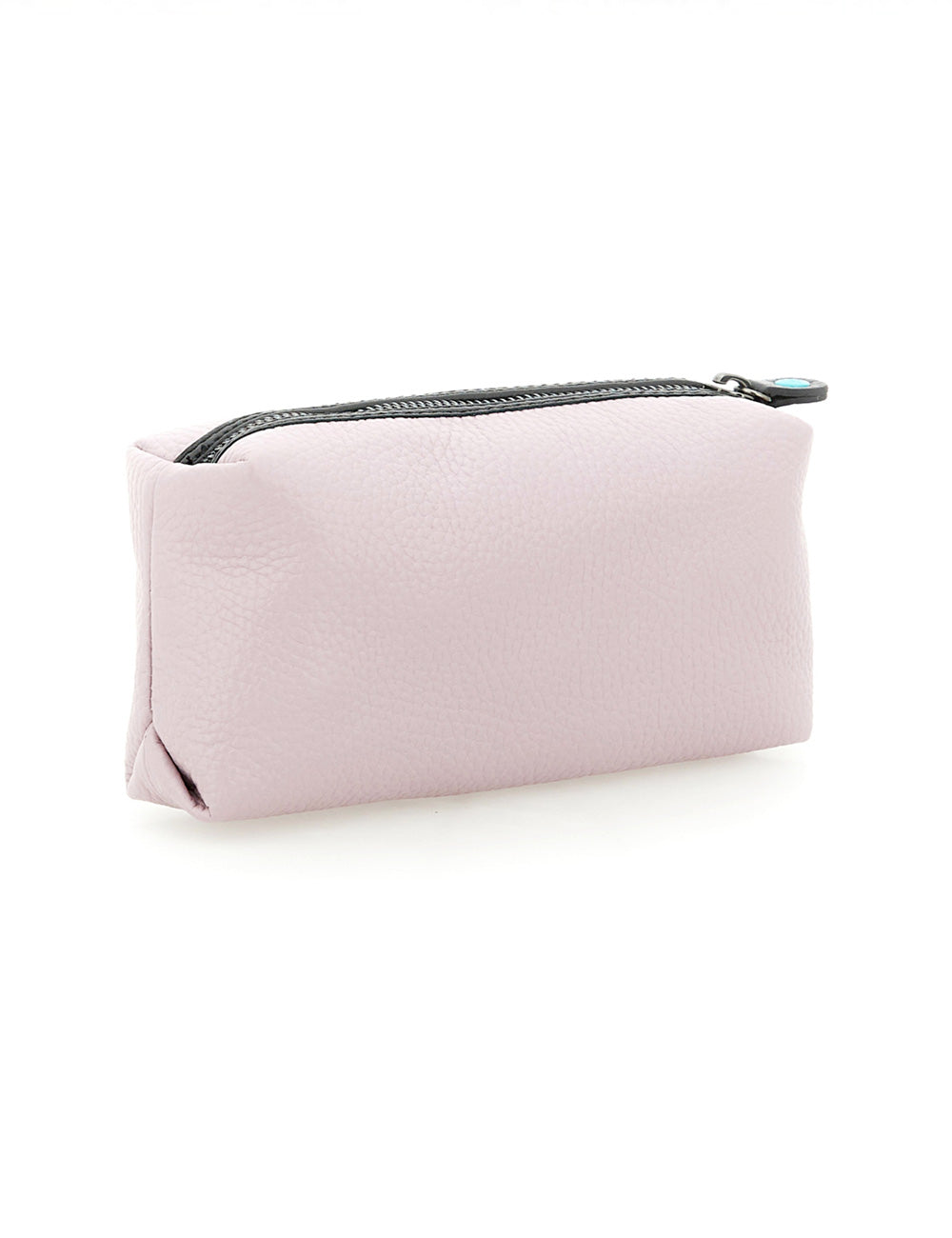 Astuccio Gabs GBeauty Case Micro Provenza rosa pallido con zip nera e tab turchese