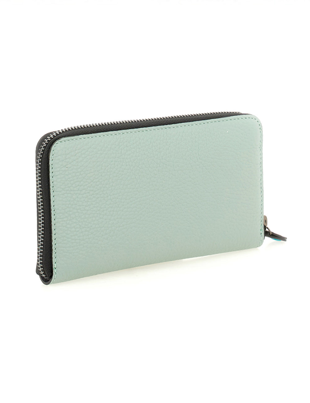 Portafoglio Gabs GMoney17 Lago verde menta in pelle con zip nera
