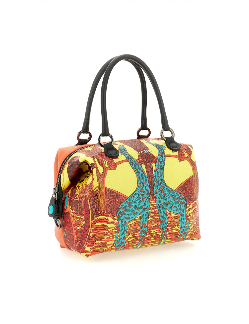 Borsa Gabs G3 Plus TG M Sud Africa arancione con giraffa turchese