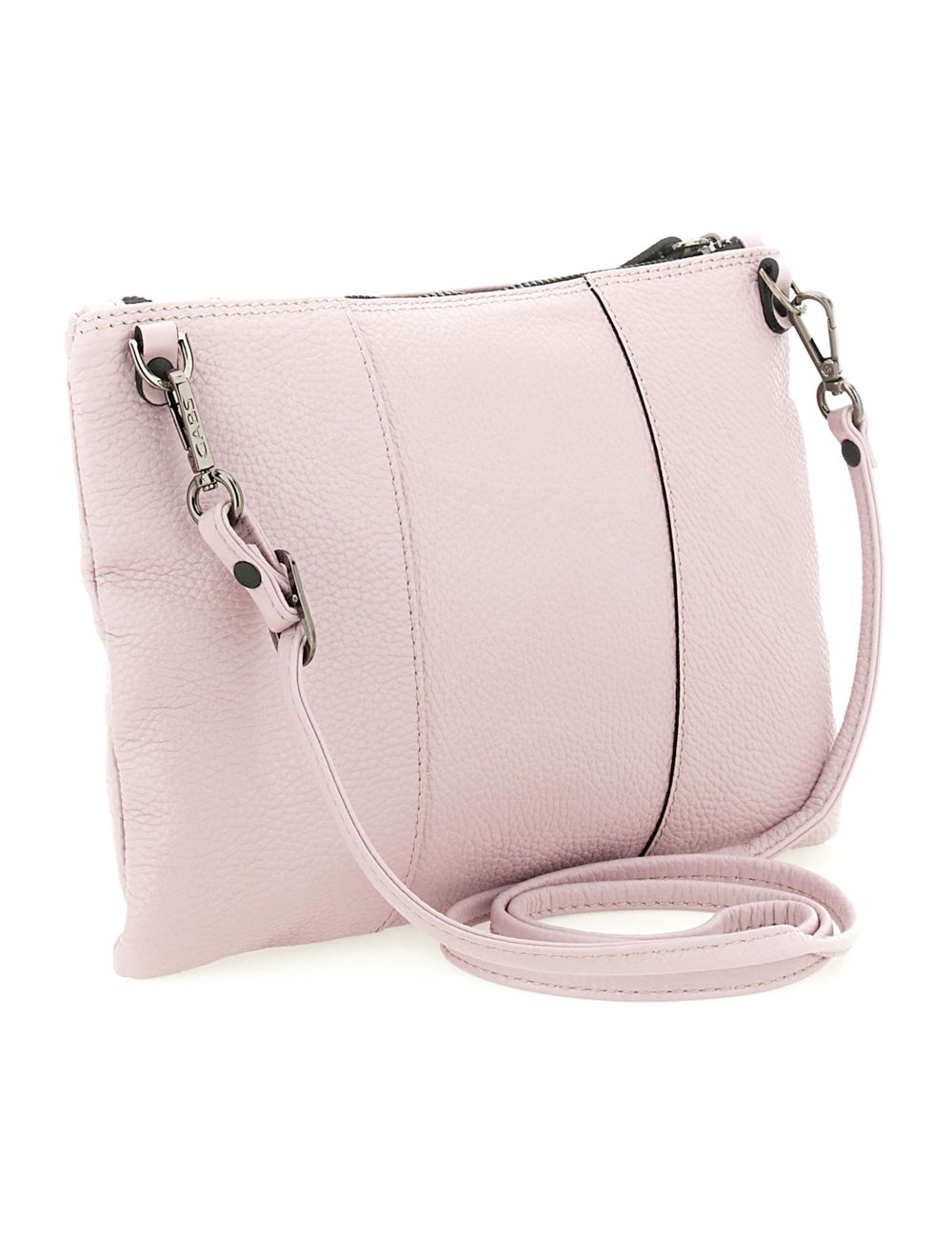 Borsa crossbody Gabs Beyoncè TG M Provenza rosa chiaro pelle con zip argento