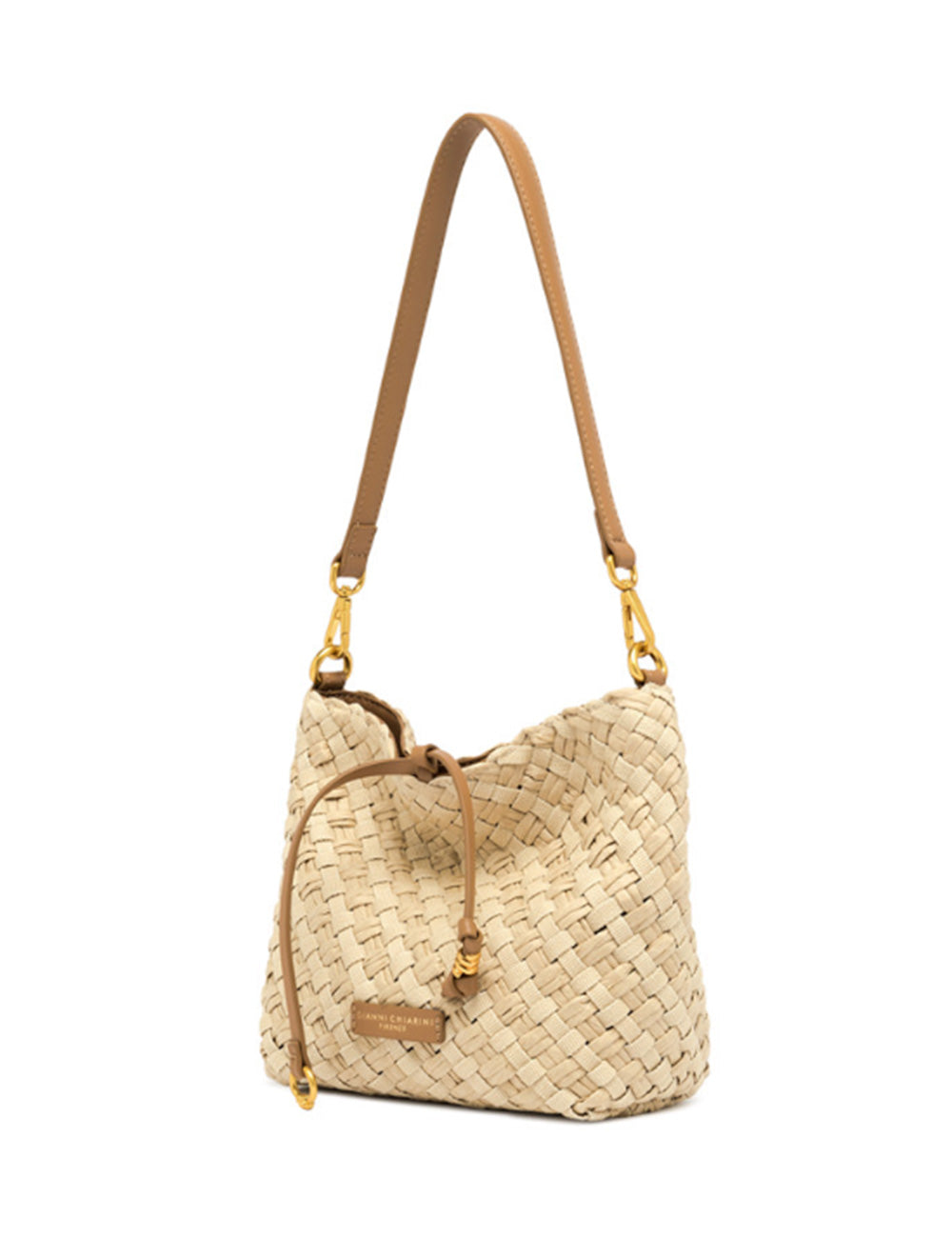 Borsa spalla Secchiello Mercy Naturale Gianni Chiarini in paglia beige