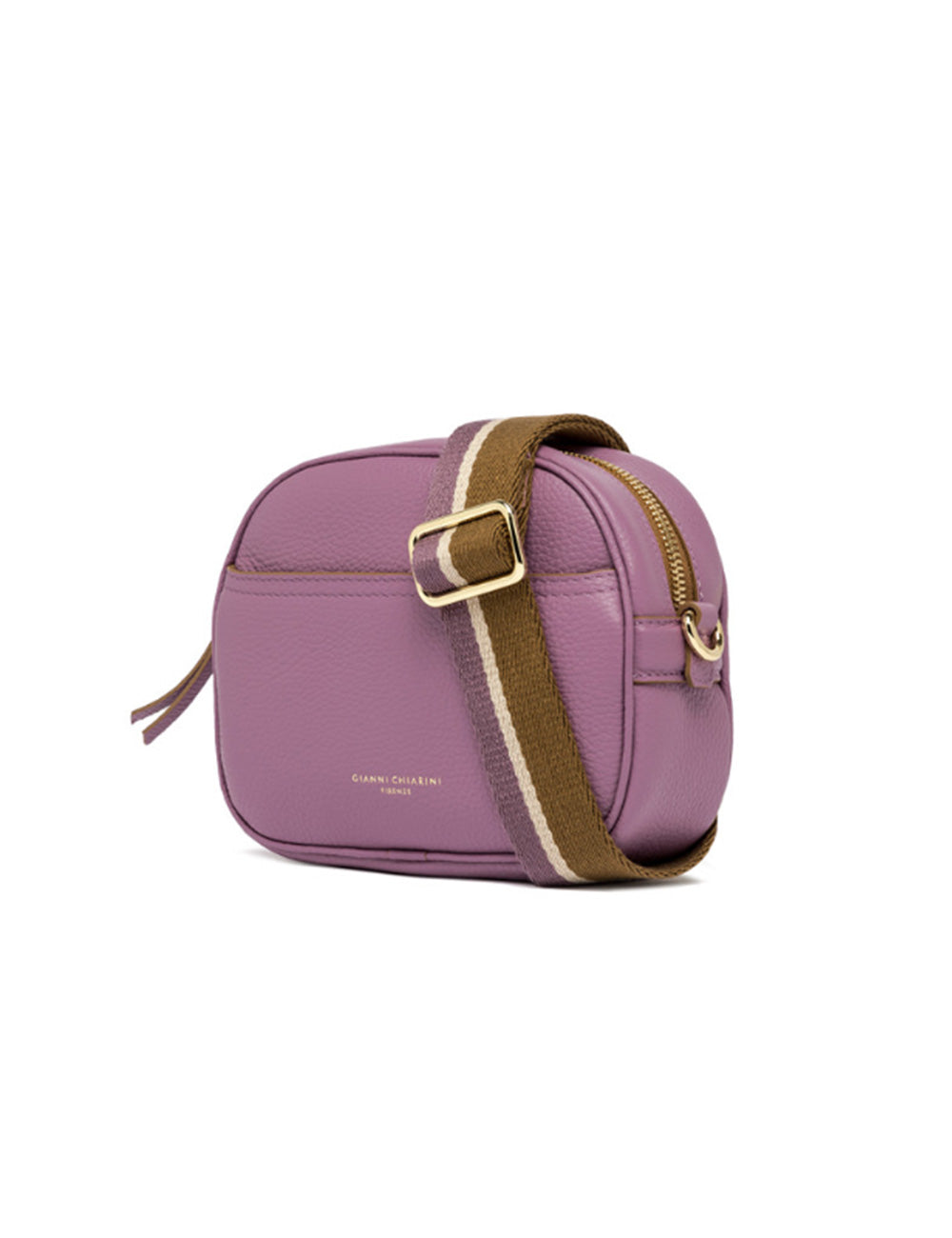 Gianni Chiarini Nina Argyle Purple shoulder bag