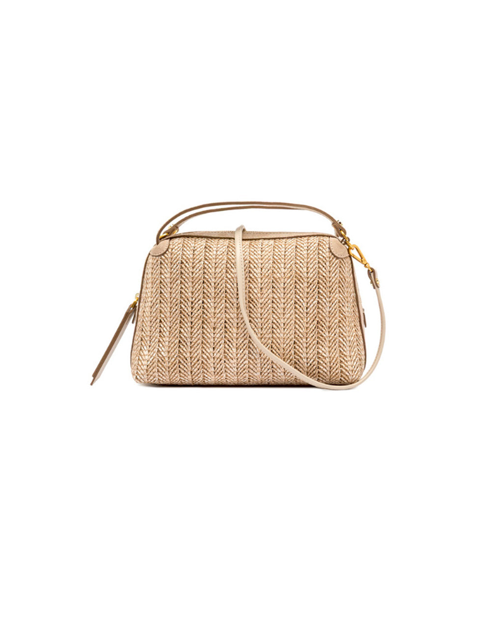 Borsa Gianni Chiarini Alifa Sabbia in paglia intrecciata beige